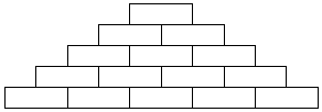 piramide (5 casillas de base - 5 casillas de altura)