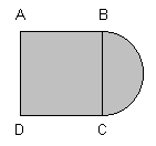 Cuadrado y Semicrculo